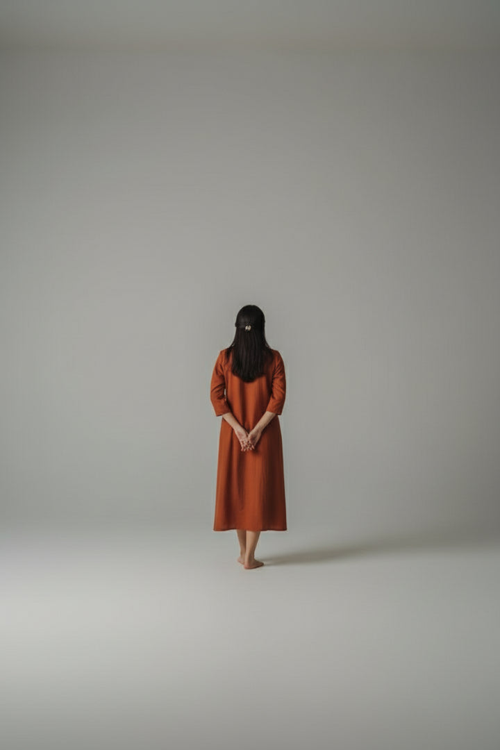 Rust Poise Dress