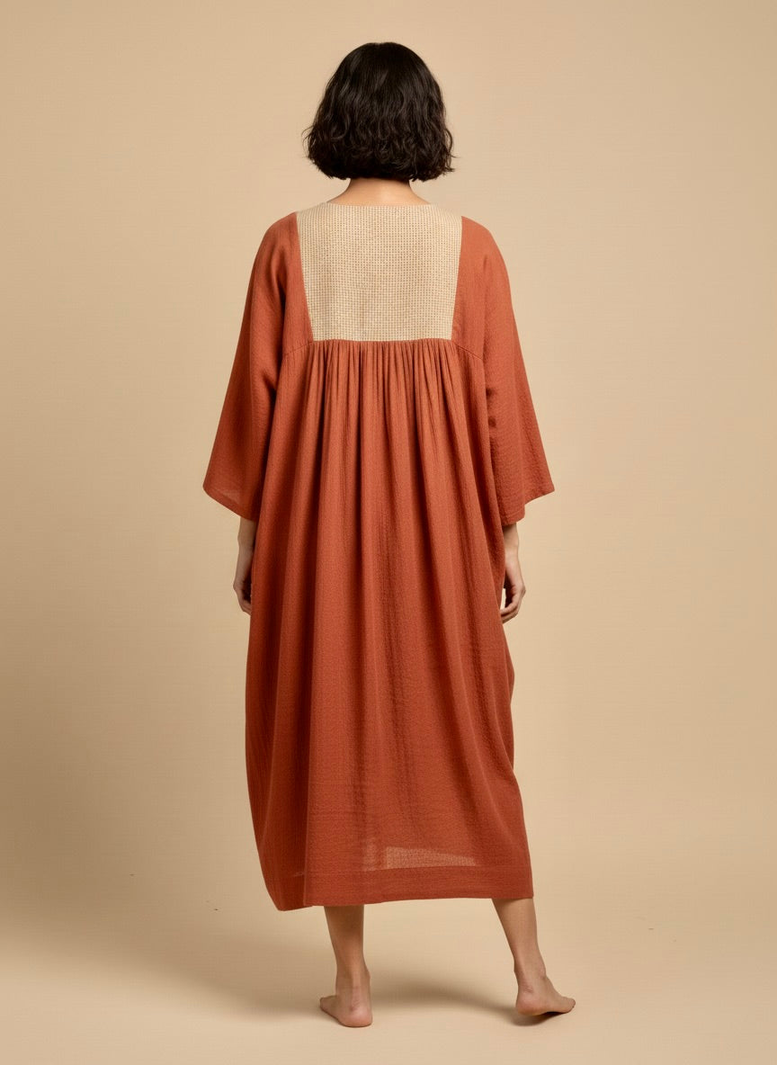 Terra Rust Relaxed Dress