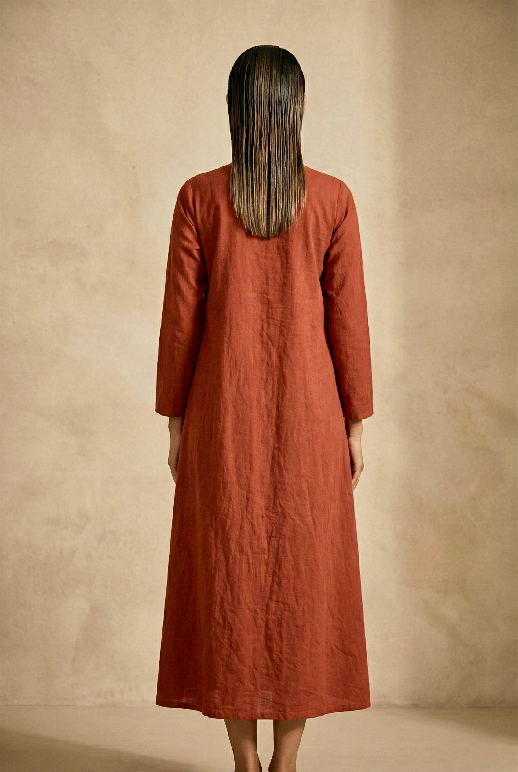 Rust Poise Dress