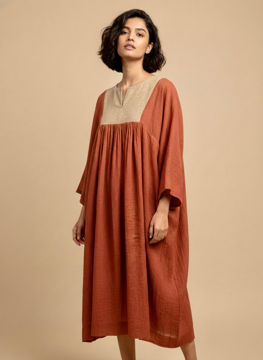 Terra Rust Relaxed Dress
