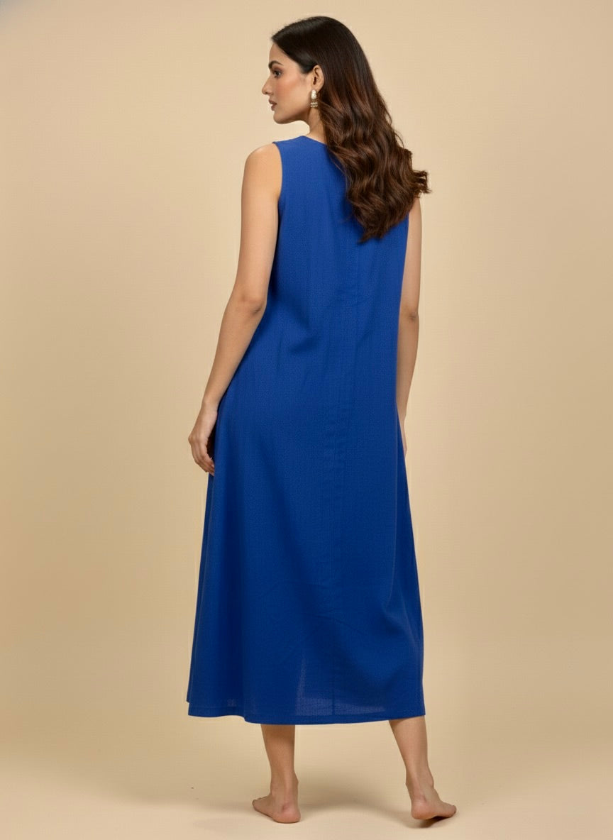 Indigo Breeze Dress