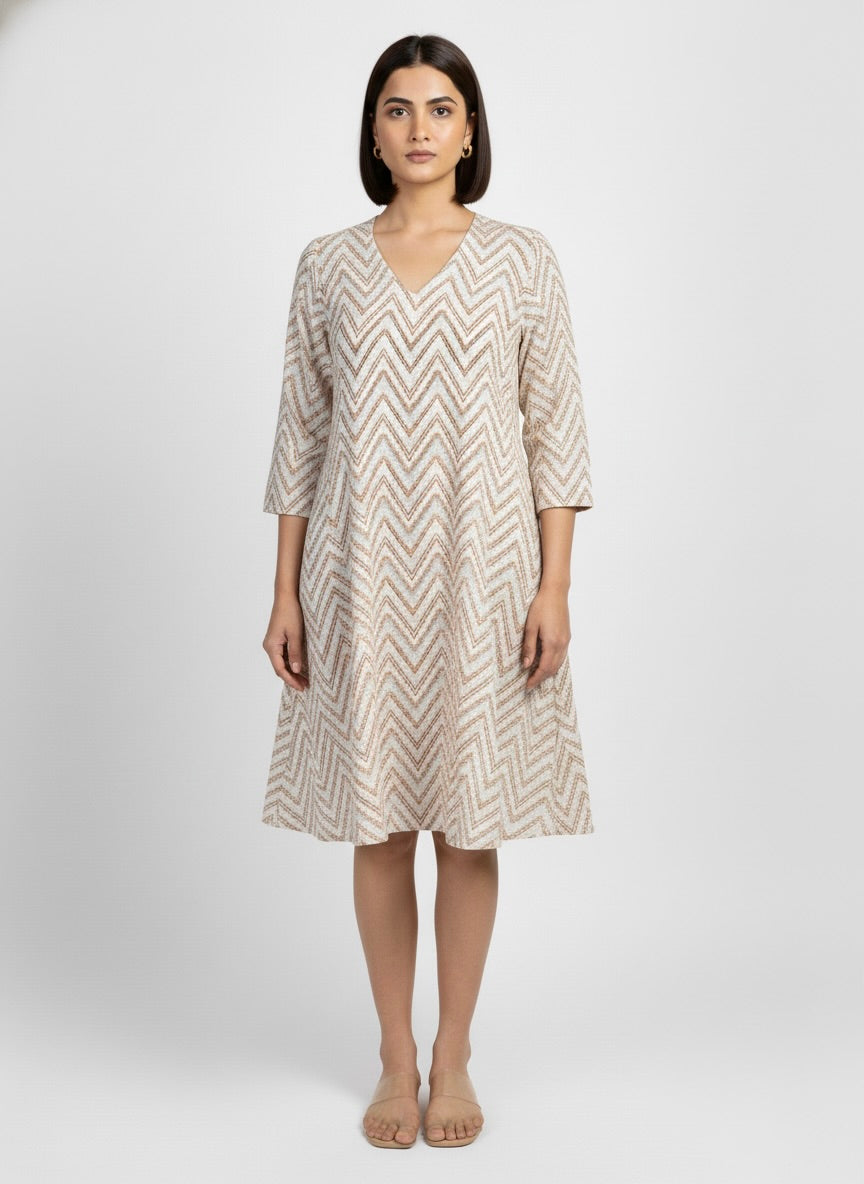 Chevron Print Dress