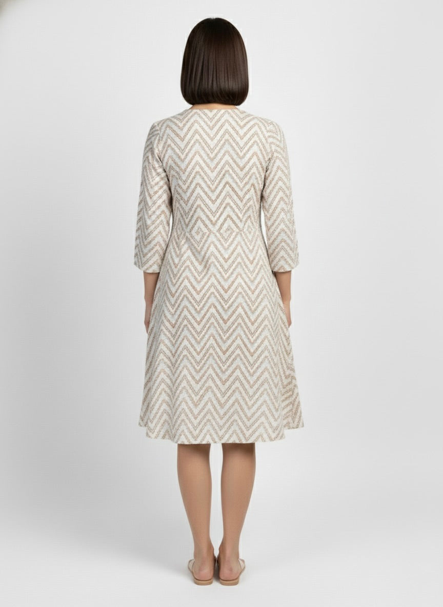 Chevron Print Dress