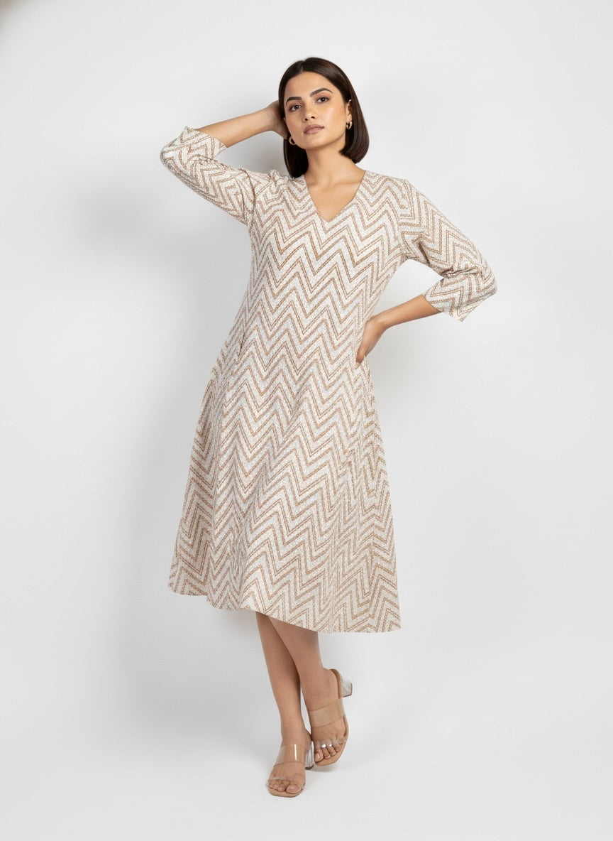 Chevron Print Dress