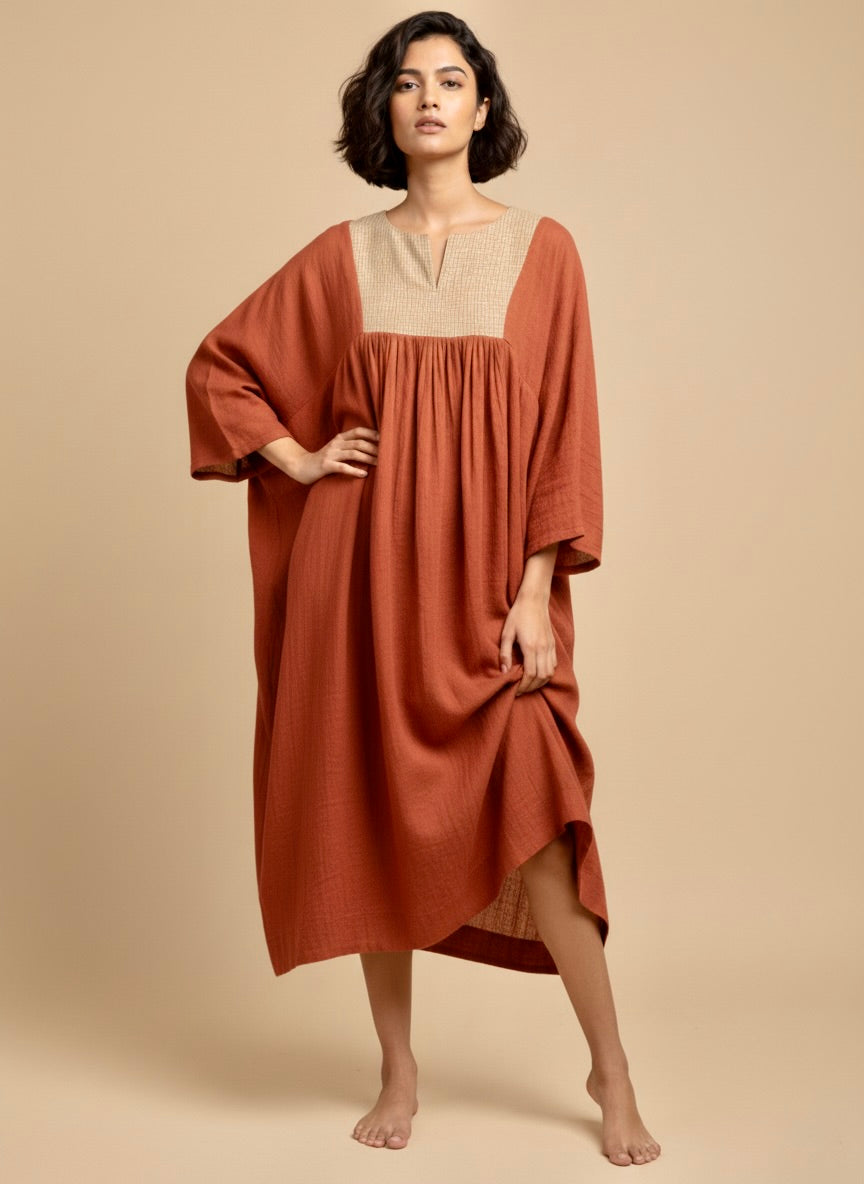 Terra Rust Relaxed Dress