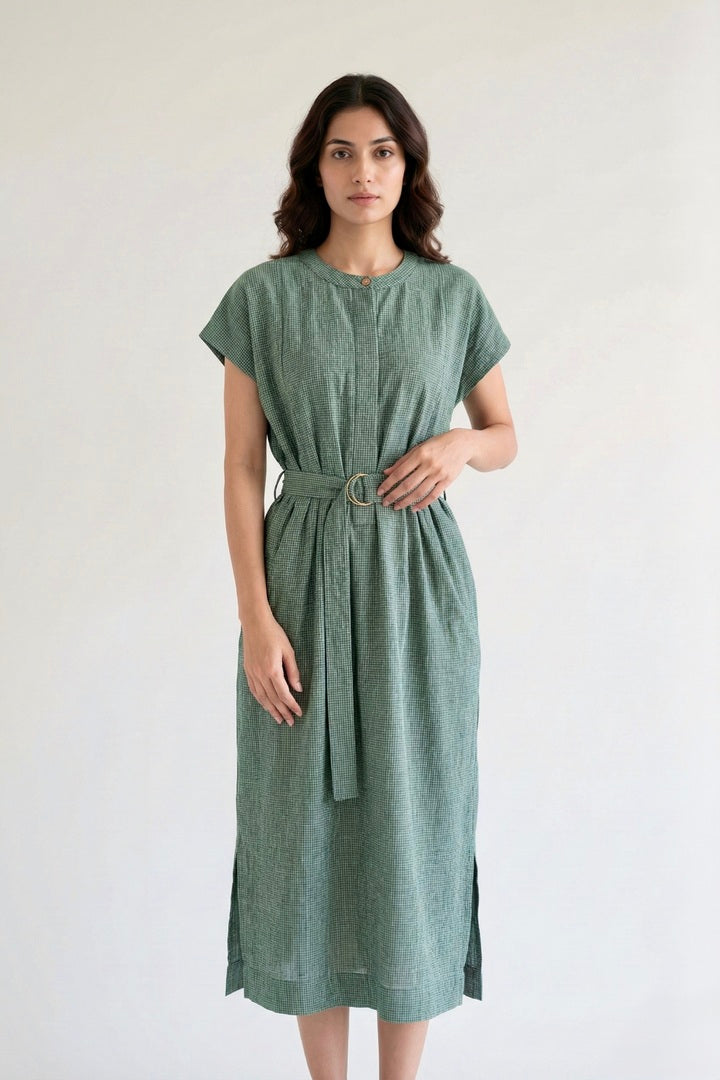 Greenstone Check Dress