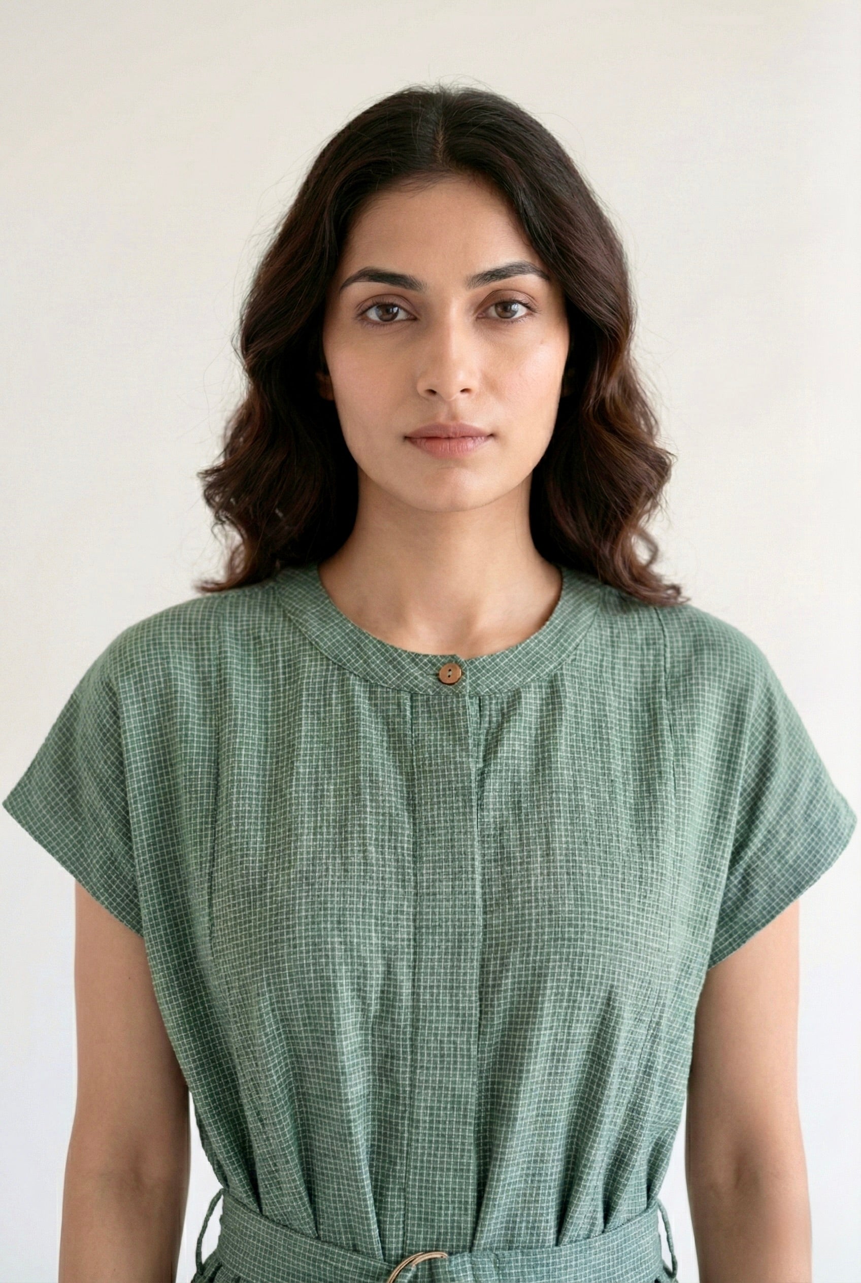 Greenstone Check Dress