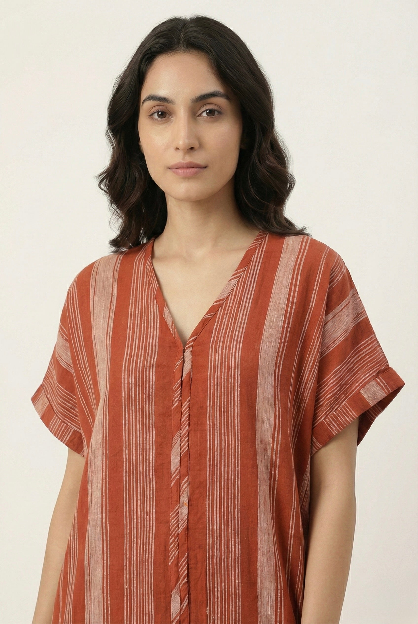 Rust Lines Freeflow Dress