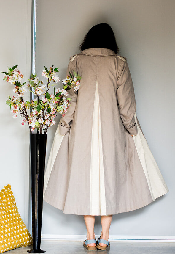 TWO TONED TRENCH
